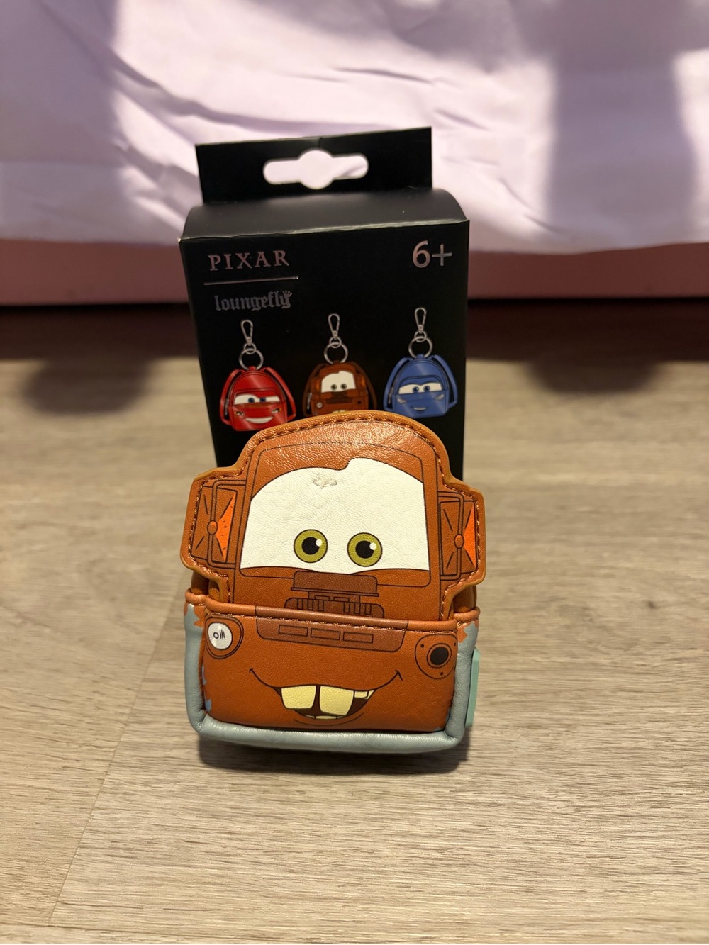 Loungefly cars Pixar Mater bag charm keychain